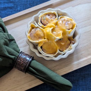 Hot Dog Pull-Apart Rolls plated