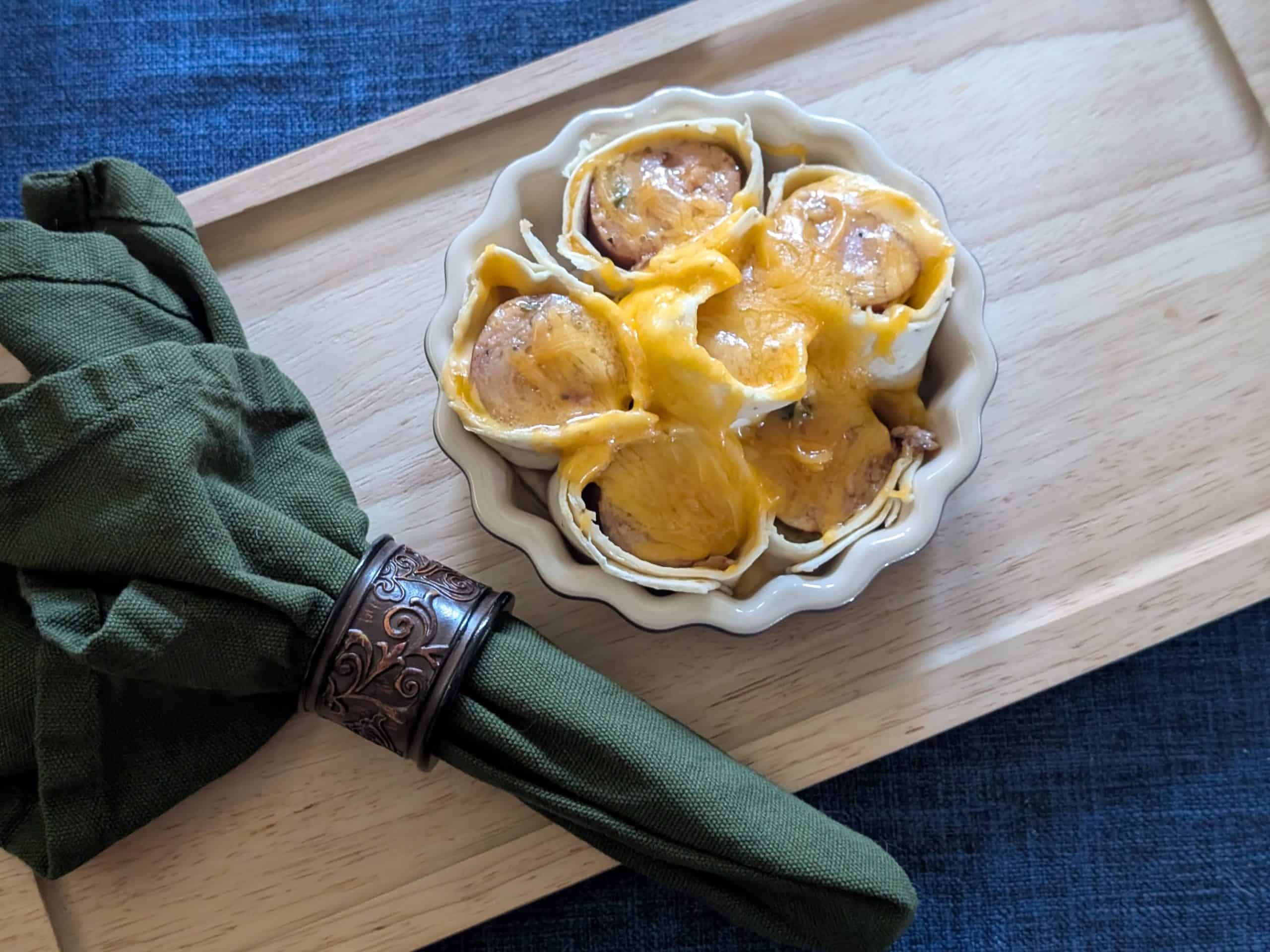 Hot Dog Pull-Apart Rolls plated