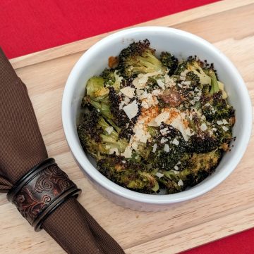 Italian Parmesan Broccoli plated