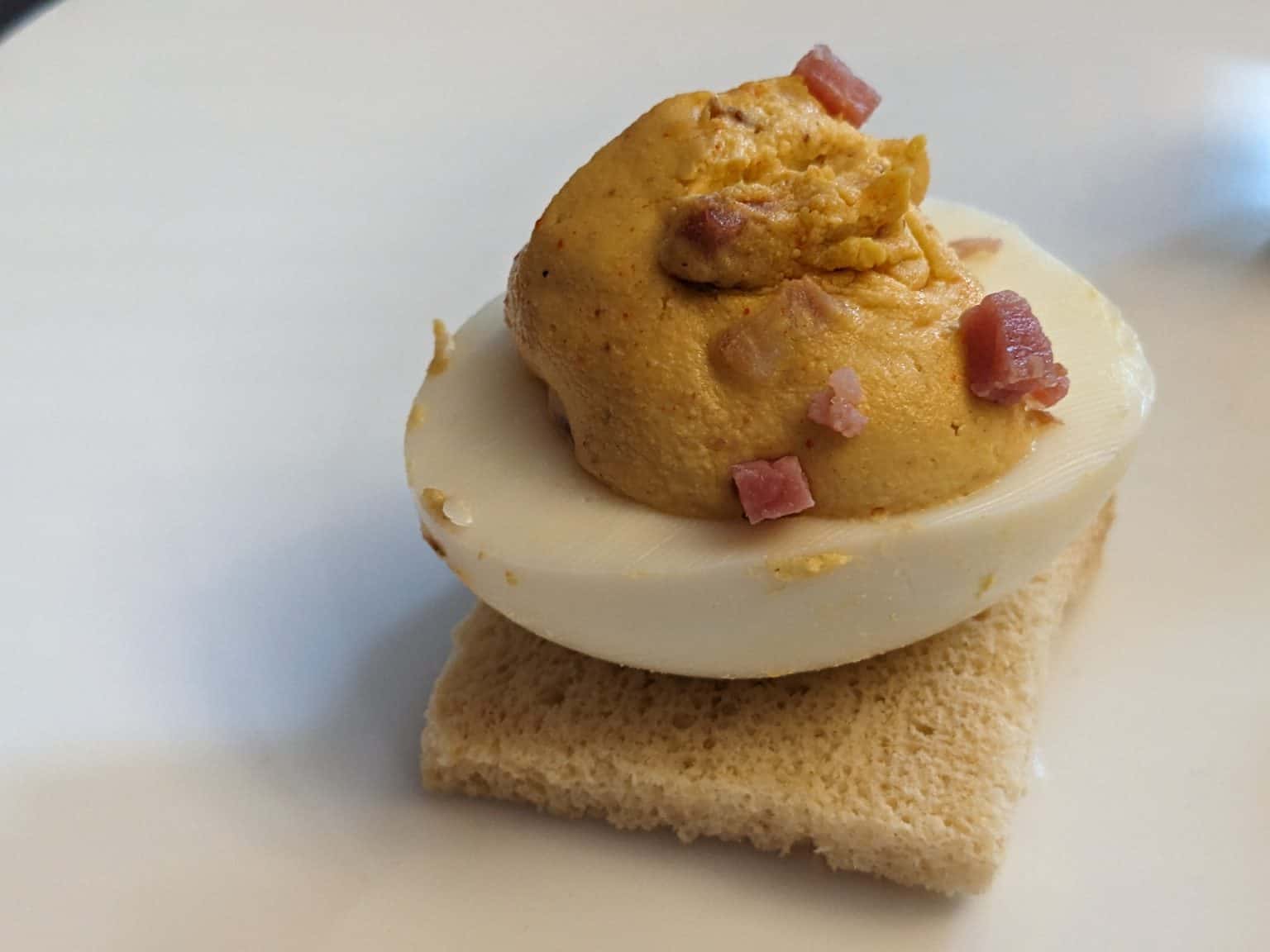 Ham, Chipotle, and Cheddar Deviled Eggs Dinner Party Diaries