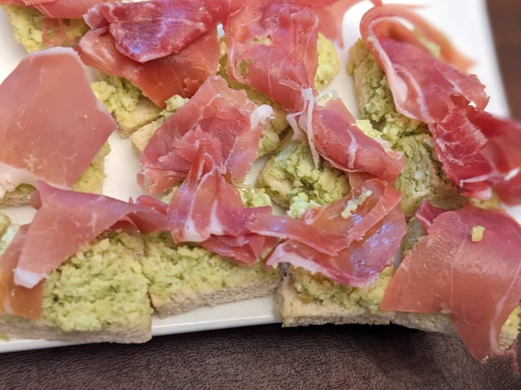 Proscuitto Pesto Canapes