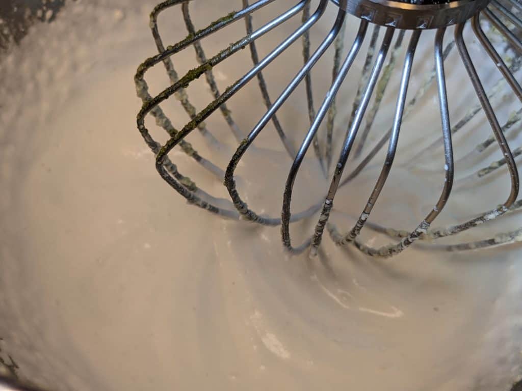 Heavy Cream in Stand Mixer