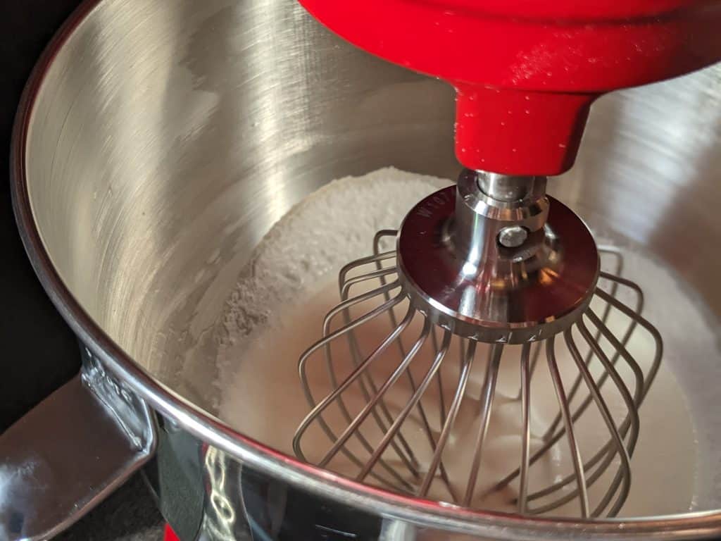 Heavy Cream in Mixing Bowl