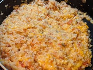 Easy Mexican Cauliflower Rice Finished in Pan