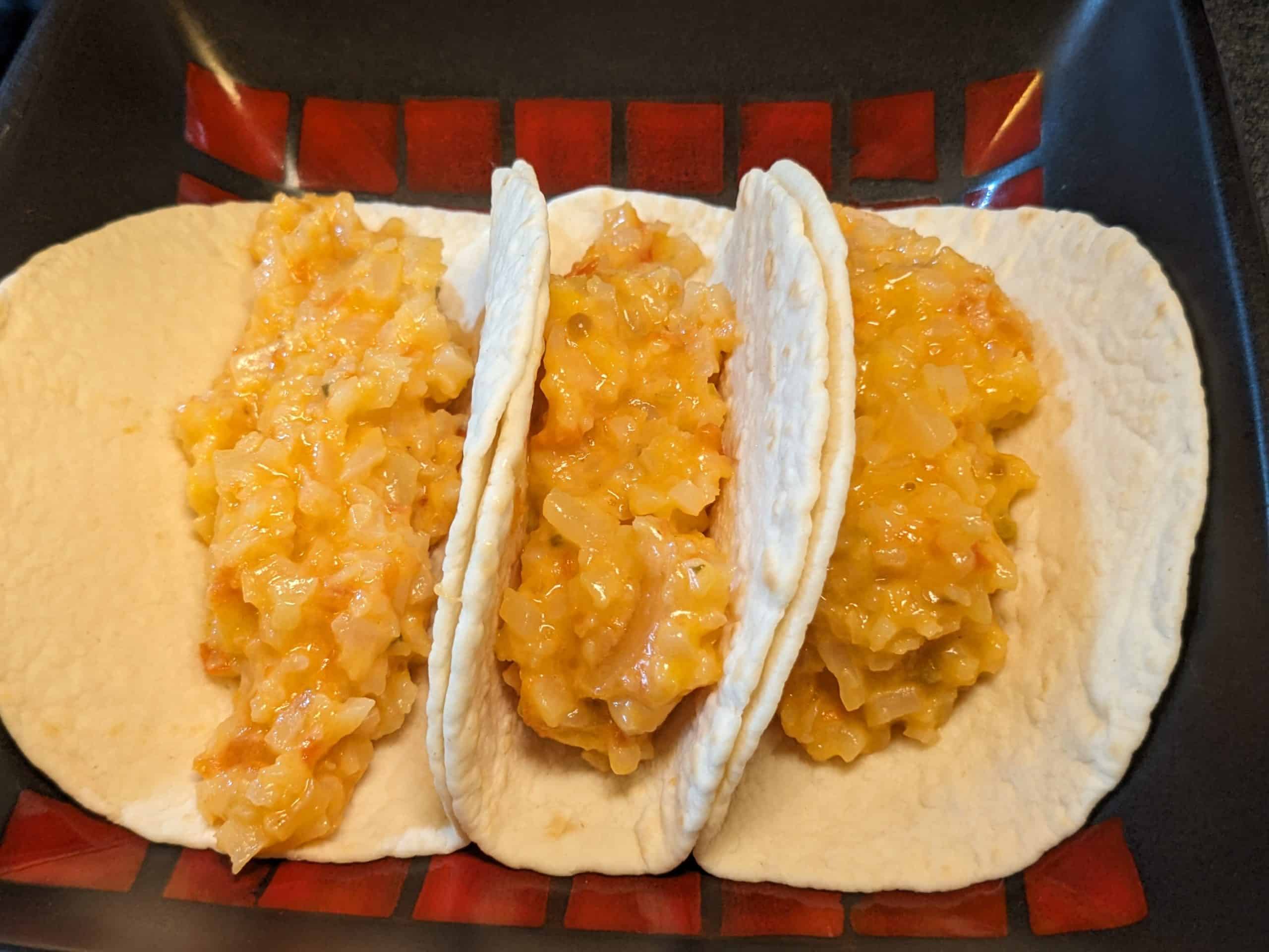 Easy Mexican Cauliflower Rice in Taco Shells