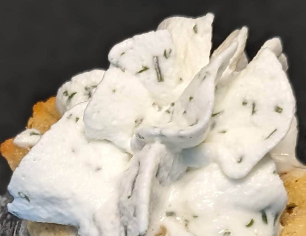 Buttermilk Dill Whipped Cream - Finished