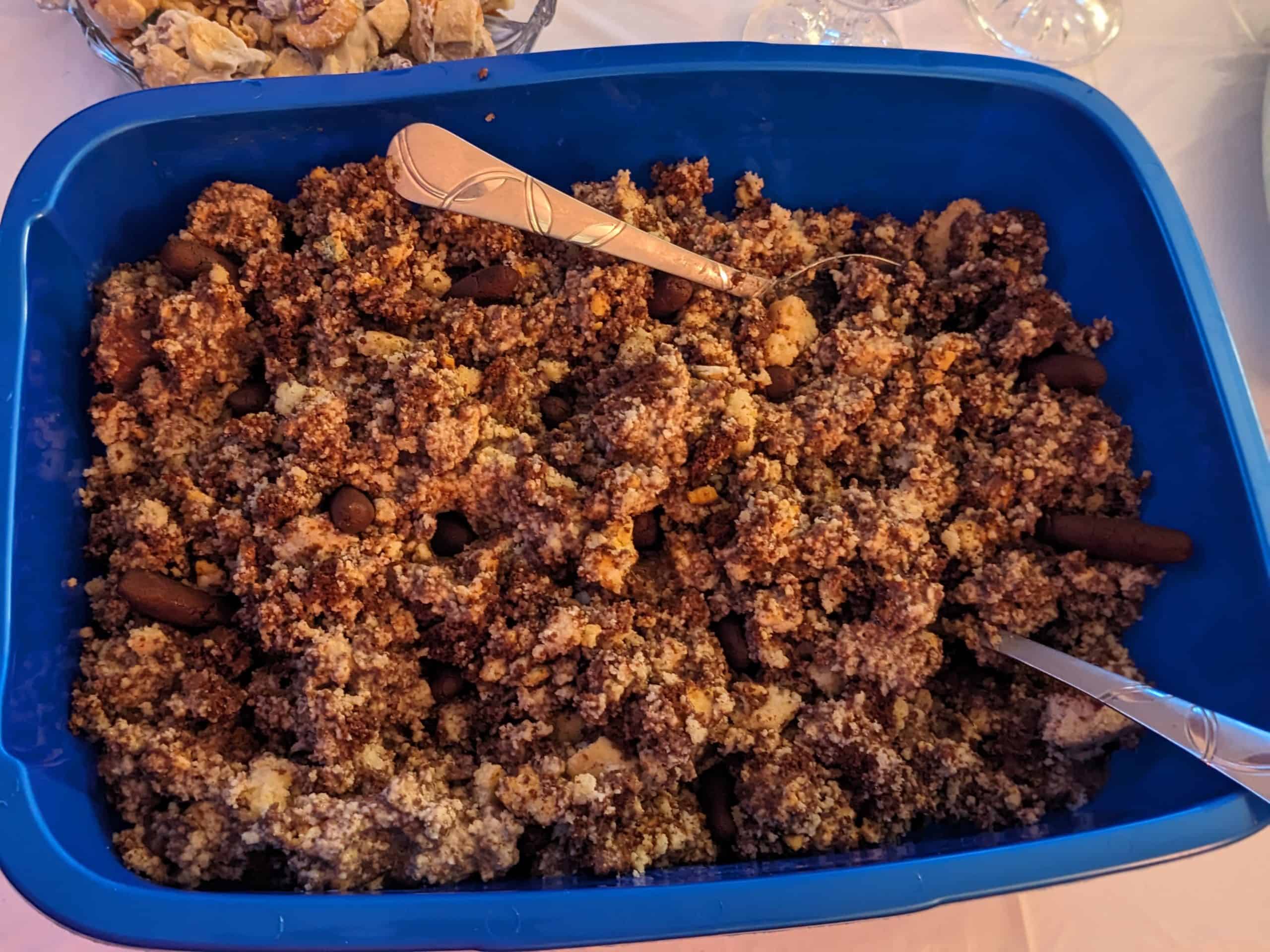 Keto Kitty Litter Box Cake - close up