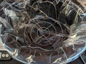 Slow Cooker Liner and Trivet in Crockpot