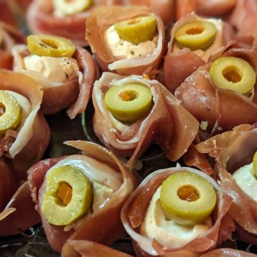 Prosciutto Mozzarella Nests close up