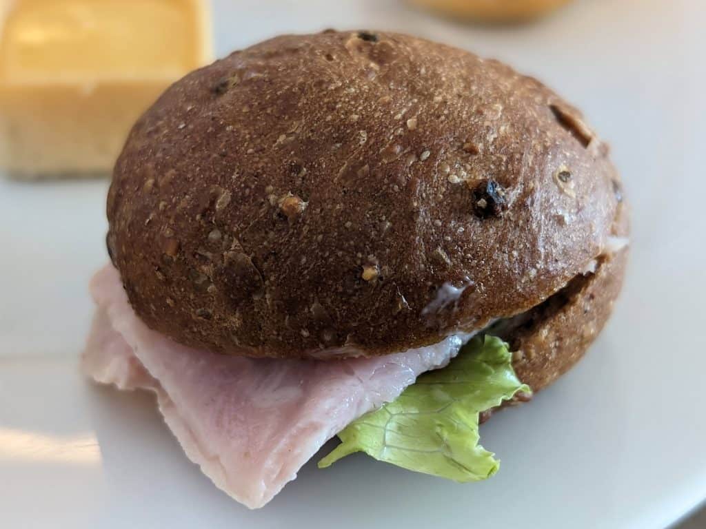 Mini Ham and Lettuce Sandwich with Mayo