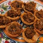 Harissa Lamb Tartlets plated without any toppings