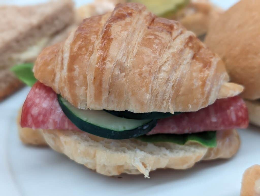 Mini Salami Cucumber Croissant