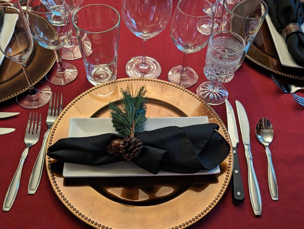 Holiday Party Place Setting