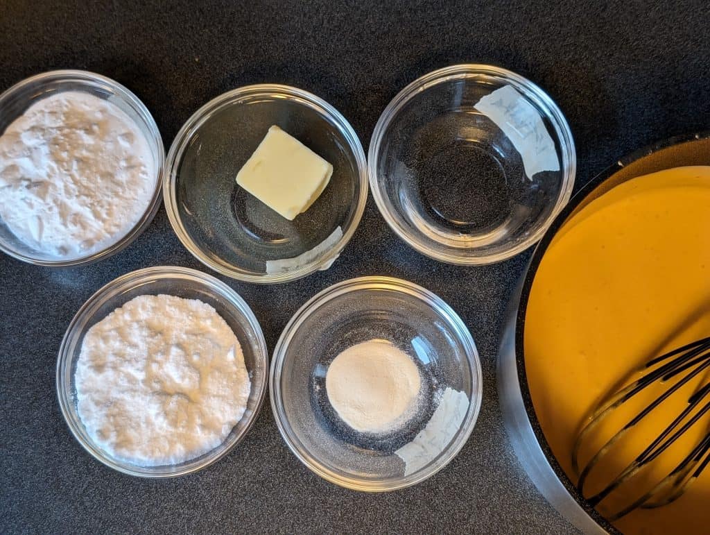 Ingredients for making Chipotle Keto Ice Cream