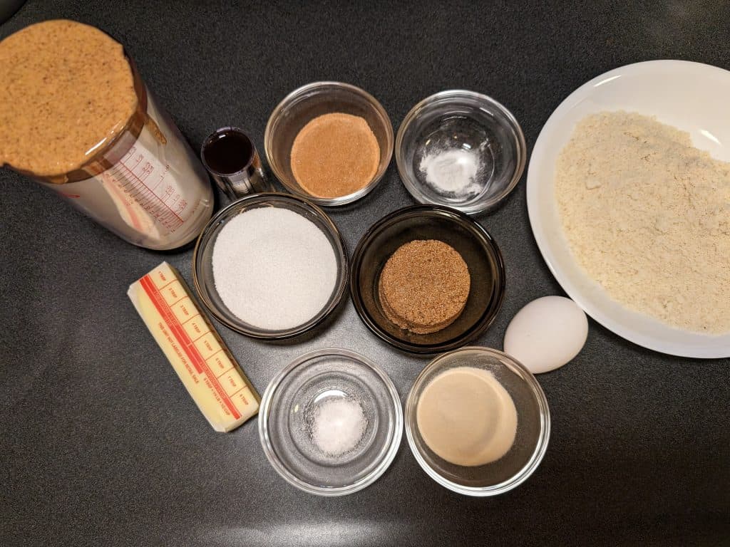 Ingredients for making Keto Snickerdoodle Cookies