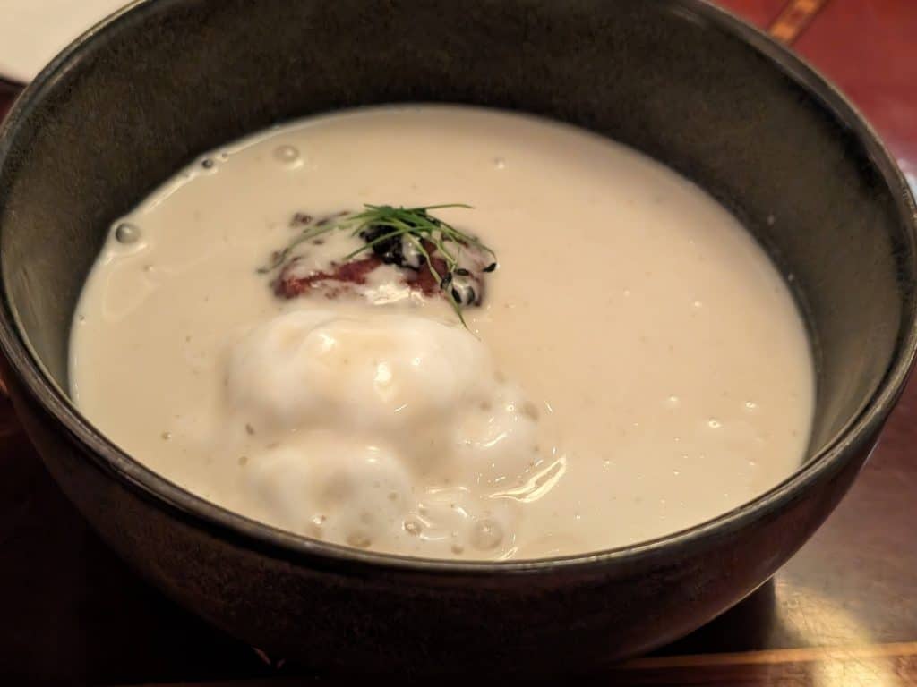 Bowl of Oyster-Brie Soup