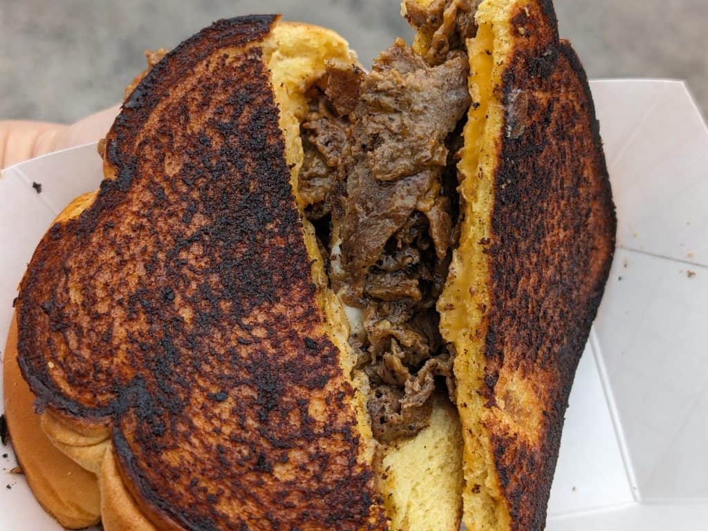Daddy's Grilled Cheese Sandwich cross-section at Sonic Temple 2024