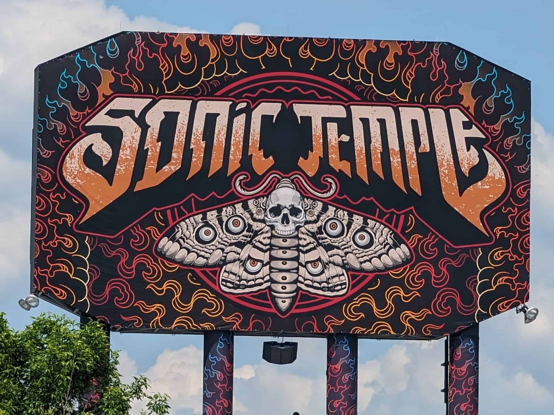 Sonic Temple Festival Sign