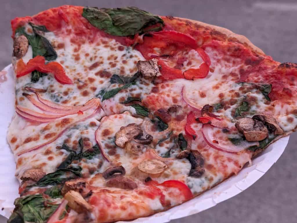 Slice of "Veggie and the Full Effect" Pizza at Sonic Temple 2024