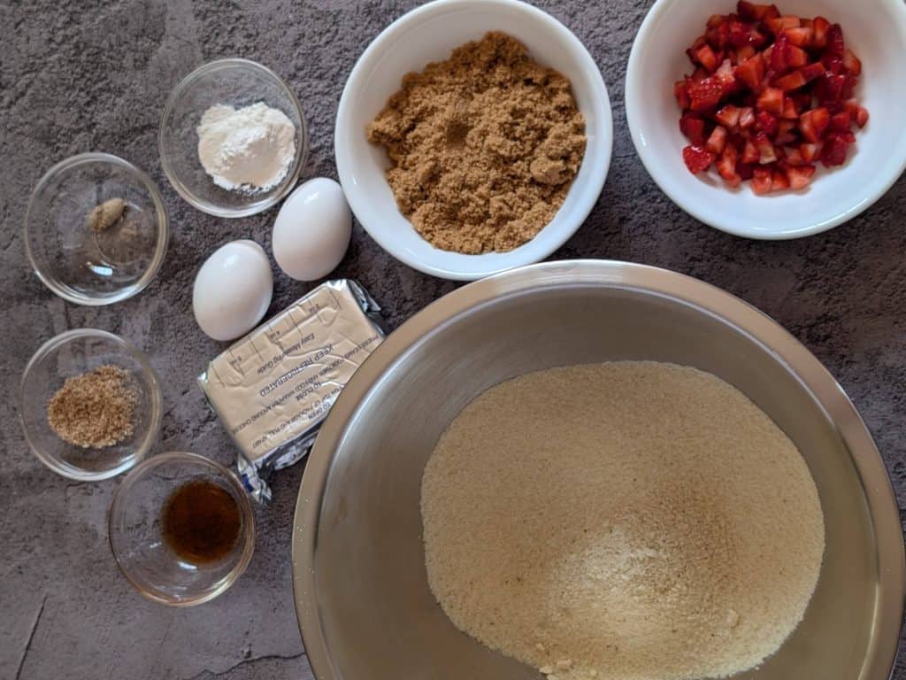 Ingredients for Strawberry Almond Flour Scones