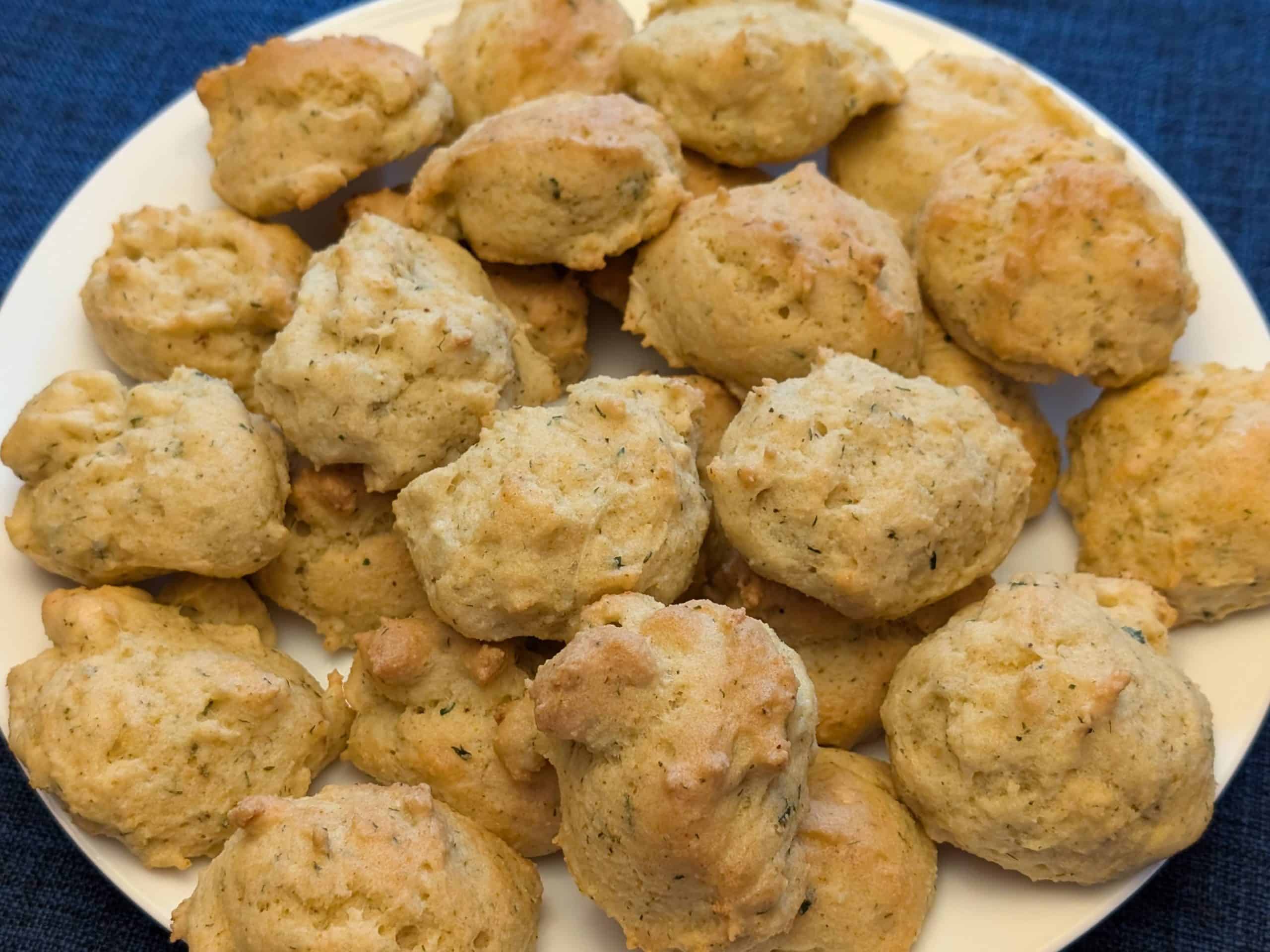 Secret Weapon Mini Savory Drop Biscuits Plated