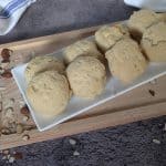 Classic Biscuits made with Dinner Party Diaries Original Baking Mix plated
