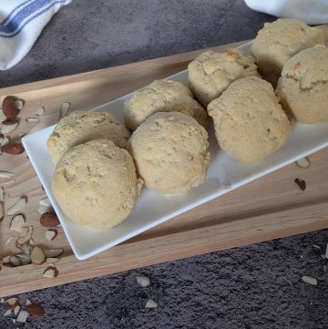 Classic Biscuits made with Dinner Party Diaries Original Baking Mix plated