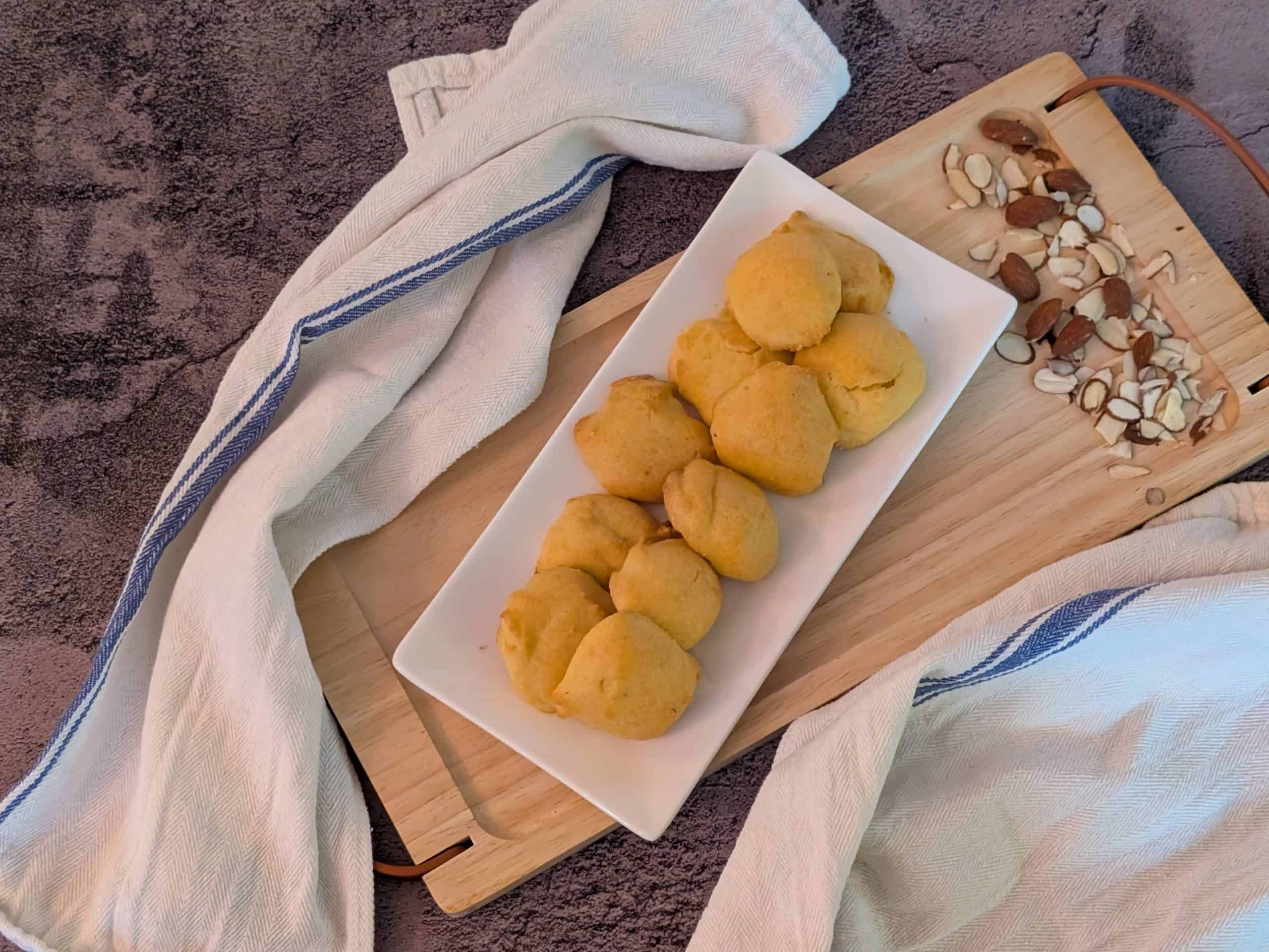 Parmesan Puffs made with my All Purpose Baking Mix on a plate
