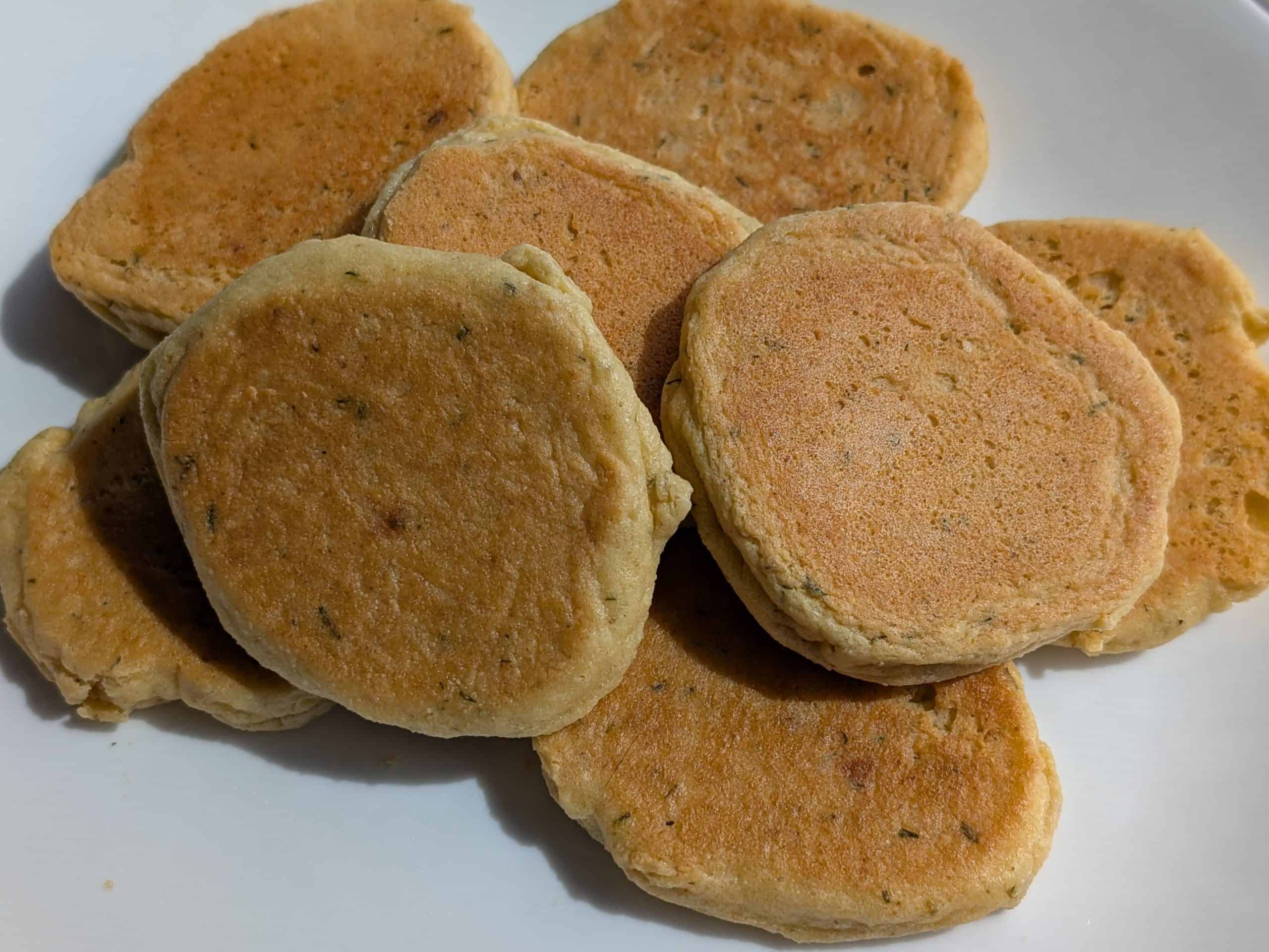 Savory Griddle Cakes on a plate