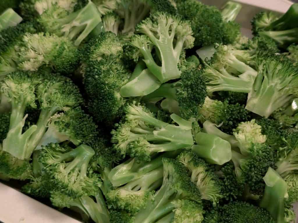 Broccoli florets steamed