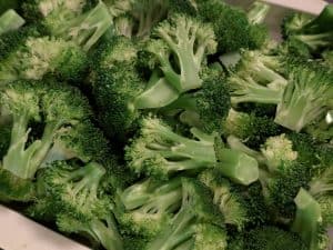 Broccoli florets steamed