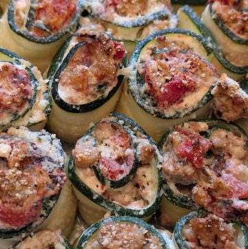 Pizza Masti Zucchini Roll-ups baked and ready to serve