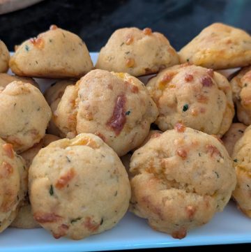 Dinner Party Diaries Savory Cheddar Biscuits plated