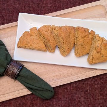 Herby Savory Scones plated
