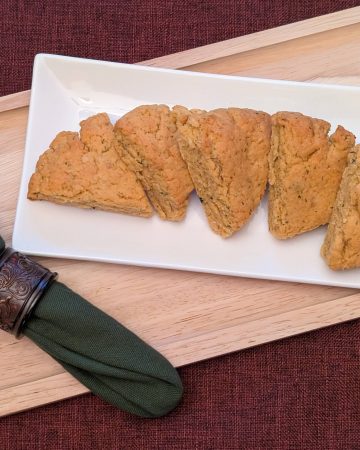 Herby Savory Scones plated