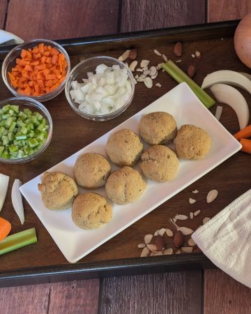 Classic Herb and Veggie Biscuits plated